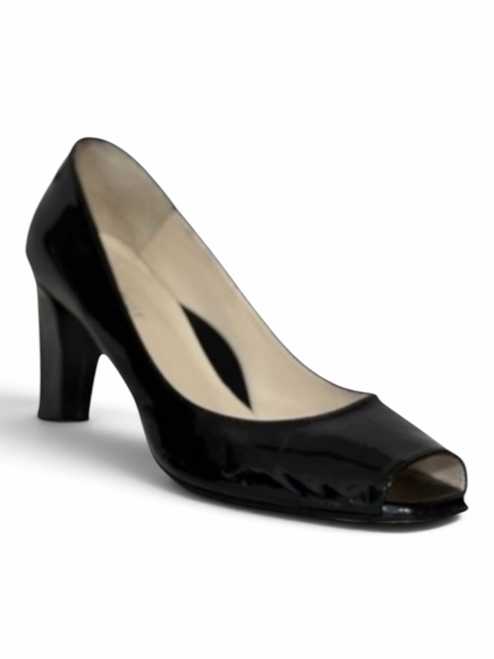 Taryn Rose Italy Collectors Patent Leather Peep Toe Pumps Size 38 (US 7.5–8)
